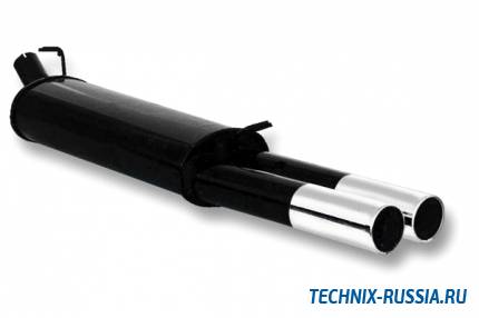 Спортивный глушитель 2x76mm Opel Vectra A 1.4/1.6/1.8/2.0/1.7TD TA-TECHNIX 01OP014-1
