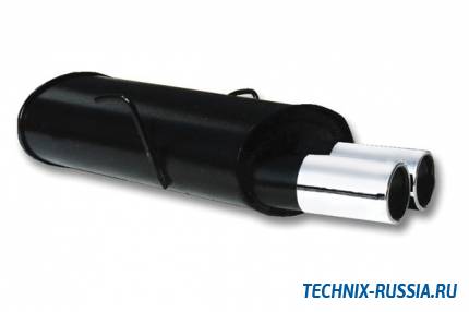 Спортивный глушитель 2x76mm Peugeot 106 I/II 1.1/1.1i/1.4 TA-TECHNIX 01PE002-1