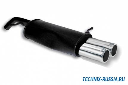 Спортивный глушитель 2x76mm Peugeot 207 1.6 16V Turbo TA-TECHNIX 01PE004-1