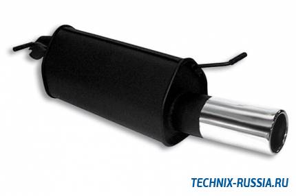 Спортивный глушитель 1x90mm Toyota Yaris P1 1.0/1.3 TA-TECHNIX 01TO001-9
