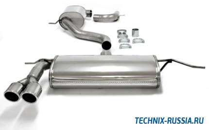 Выхлоп catback из нержавеющей стали 2x80mm VW Scirocco III 1.4TSI / 1.8TSI / 2.0TFSI TA-TECHNIX 02VW011-8