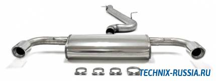 Выхлоп catback из нержавеющей стали 2x80mm VW EOS 1.4TSI / 2.0TFSI TA-TECHNIX 02VW012-8