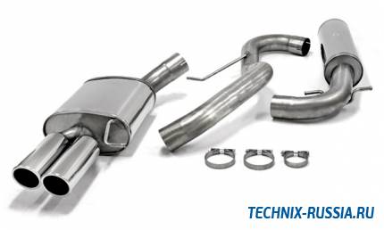 Выхлоп catback из нержавеющей стали 2x80mm VW Jetta V 1.4TSi / 2.0TFSI TA-TECHNIX 02VW021-8