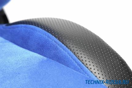 Спортивное сиденье полуковш TA-TECHNIX 117S2B-A-L алькантара синий