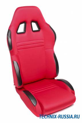 Спортивное сиденье полуковш TA-TECHNIX 117S2RL ткань красный