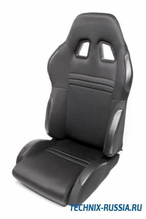 Спортивное сиденье полуковш TA-TECHNIX 117S2SW-R ткань черный