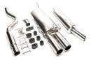Выхлоп catback из нержавеющей стали 2x90mm Opel Astra F хетчбэк 1,4i-2,0i / 1,6i 16V-2,0i 16V / GSI TA-TECHNIX 96SSAFE290
