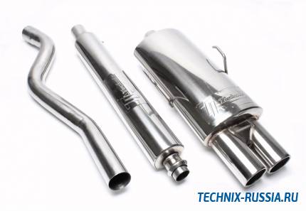 Выхлоп catback из нержавеющей стали 2 x 76mm Peugeot 106 Phase I 1.4l TA-TECHNIX EVO106AE276