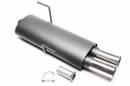 Спортивный глушитель 2x76mm, geb?rdelt Peugeot 206 1,1 / 1,4 / 1,6 / 1,9 / 2,0 TA-TECHNIX EVO206E276