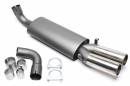 Спортивный глушитель 2x76mm Audi 80/90 B3 1.8/2.0/2.3/2.6 TA-TECHNIX EVOA80E276