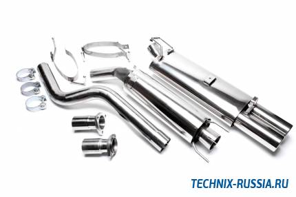 Выхлоп catback из нержавеющей стали 2x76mm Opel Astra F TA-TECHNIX EVOAFAE276