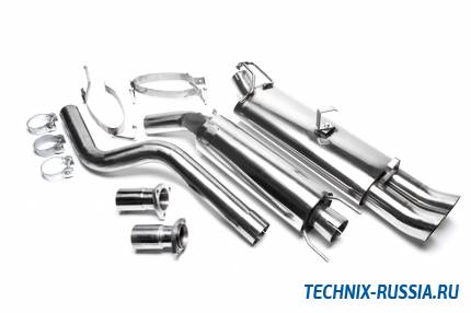 Выхлоп catback из нержавеющей стали 2x76mm DTM Opel Astra F TA-TECHNIX EVOAFAED76