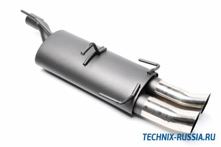Спортивный глушитель 2x76mm DTM Opel Astra F-CC/Kadett E 1,4/1,6/1,8/2,0 TA-TECHNIX EVOAFED76