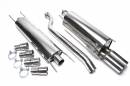 Выхлоп catback из нержавеющей стали 2x76mm Opel Astra G 1.2 16V / 1.6 8V / 1.6 16V / 1.8 1 TA-TECHNIX EVOAGAE276