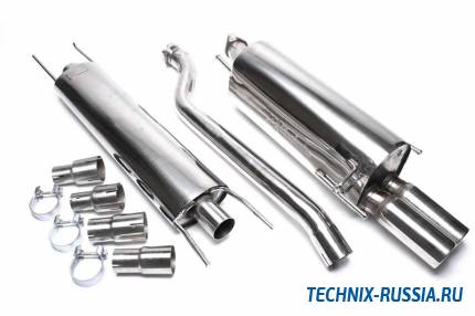 Выхлоп catback из нержавеющей стали 2x76mm Opel Astra G 1.2 16V / 1.6 8V / 1.6 16V / 1.8 1 TA-TECHNIX EVOAGAE276
