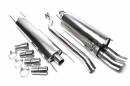 Выхлоп catback из нержавеющей стали 2x76mm DTM Opel Astra G 1.2 16V / 1.6 8V / 1.6 16V / 1.8 1 TA-TECHNIX EVOAGAED76