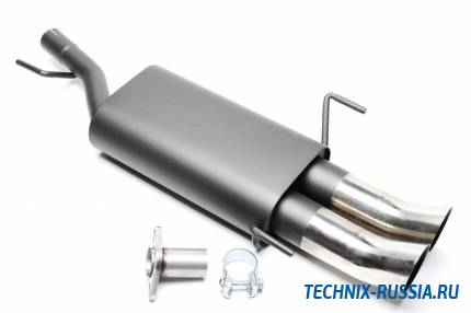 Спортивный глушитель 2x76mm DTM Opel Astra G-CC 1,2/1,4 16V/1,6/1,6 16V/1,7 DTI 16V/1,8 16V/2,0 16V/2,0 DTI + 16V/2,2 16V TA-TECHNIX EVOAGED76