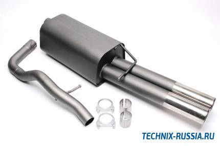 Спортивный глушитель 2x76mm VW Bora TA-TECHNIX EVOBORAE276