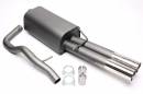 Спортивный глушитель 2x76mm VW Bora 1,4/1,6/1,8/1,8T/2,0/1,9 TDI TA-TECHNIX EVOBORAE276S