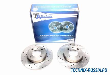 Тормозные диски 239mm с перфорацией и насечками VW Santana TA-TECHNIX EVOBS1004P