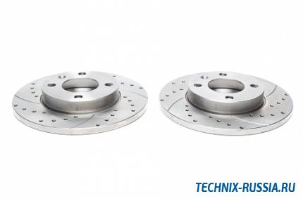 Тормозные диски 239 mm с перфорацией и насечками VW Polo Classic Variant TA-TECHNIX EVOBS1012P