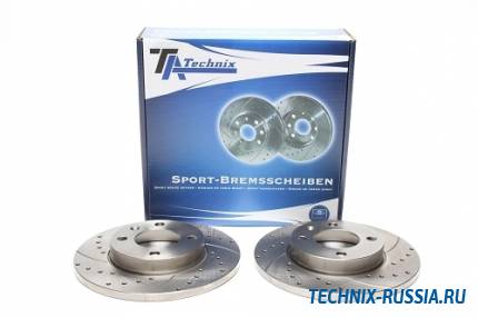 Тормозные диски 239 mm с перфорацией и насечками VW Polo Classic Variant TA-TECHNIX EVOBS1012P