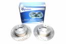 Тормозные диски 279mm с перфорацией и насечками Mercedes-Benz W126 TA-TECHNIX EVOBS1023P