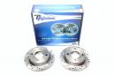 Тормозные диски 240,3mm с перфорацией и насечками Nissan Sunny II TA-TECHNIX EVOBS1042P