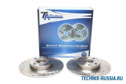 Тормозные диски 251 mm с перфорацией и насечками Mazda MX-5 NA/ NB TA-TECHNIX EVOBS1065P