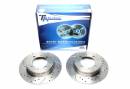Тормозные диски 265mm с перфорацией и насечками Mitsubishi Galant IV седан TA-TECHNIX EVOBS1117P
