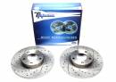 Тормозные диски 288mm с перфорацией и насечками Audi 100 C4 Avant TA-TECHNIX EVOBS1193P