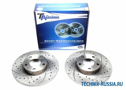 Тормозные диски 288mm с перфорацией и насечками Audi 100 C4 Avant TA-TECHNIX EVOBS1193P