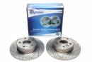 Тормозные диски 304,5mm с перфорацией и насечками Land Rover Discovery II TA-TECHNIX EVOBS1227P
