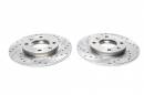 Тормозные диски 247 mm с перфорацией и насечками Peugeot 106 II TA-TECHNIX EVOBS1281P