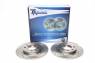 Тормозные диски 247 mm с перфорацией и насечками Peugeot 106 II TA-TECHNIX EVOBS1281P