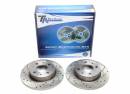 Тормозные диски 214mm с перфорацией и насечками Nissan Micra K10 TA-TECHNIX EVOBS1284P