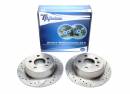 Тормозные диски 280mm с перфорацией и насечками Mercedes-Benz V-Klasse W638 TA-TECHNIX EVOBS1312P