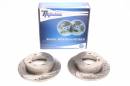 Тормозные диски 259,8mm с перфорацией и насечками Hyundai Sonata III Y-3 TA-TECHNIX EVOBS1320P