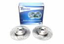 Тормозные диски 266mm с перфорацией и насечками Toyota Corolla Compact TA-TECHNIX EVOBS1342P