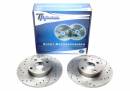 Тормозные диски 261mm с перфорацией и насечками Mazda 323 S VI TA-TECHNIX EVOBS1354P