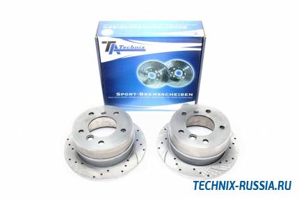 Тормозные диски 258 mm с перфорацией и насечками VW LT II TA-TECHNIX EVOBS1369P