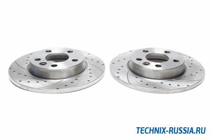 Тормозные диски 280 mm с перфорацией и насечками VW T4 TA-TECHNIX EVOBS1372P