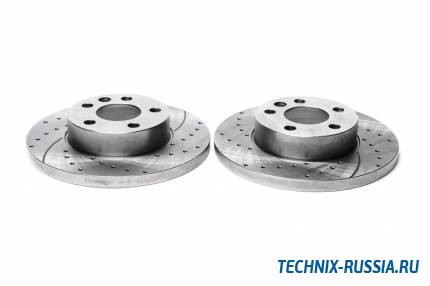 Тормозные диски 282 mm с перфорацией и насечками VW T4 TA-TECHNIX EVOBS1373P