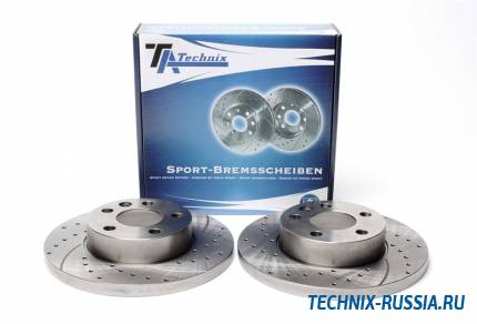 Тормозные диски 282 mm с перфорацией и насечками VW T4 TA-TECHNIX EVOBS1373P