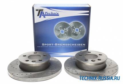 Тормозные диски 282 mm с перфорацией и насечками VW T4 TA-TECHNIX EVOBS1375P