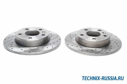 Тормозные диски 264 mm с перфорацией и насечками Opel Corsa C TA-TECHNIX EVOBS1392P