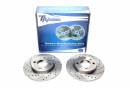 Тормозные диски 239mm с перфорацией и насечками VW Polo 6N1 /6N2 TA-TECHNIX EVOBS1443P