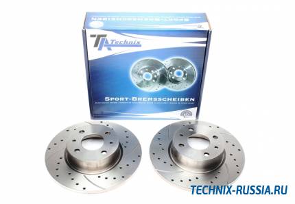 Тормозные диски 257,2mm с перфорацией и насечками Lancia Thema TA-TECHNIX EVOBS1469P