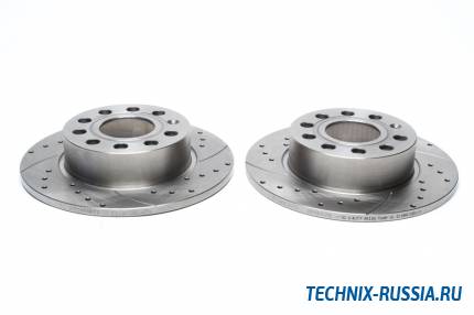 Тормозные диски 255 mm с перфорацией и насечками VW Scirocco III TA-TECHNIX EVOBS1477P