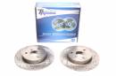 Тормозные диски 280mm с перфорацией и насечками Smart 451 Fortwo Cabrio Fortwo Coupe TA-TECHNIX EVOBS1484P